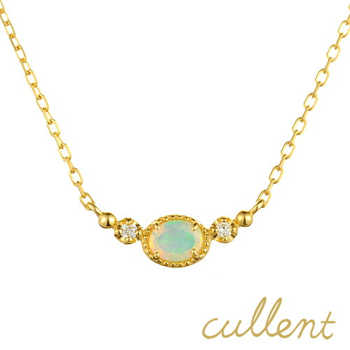 楽天市場】オパール ネックレス K18 destiny line ネックレス K18 18金