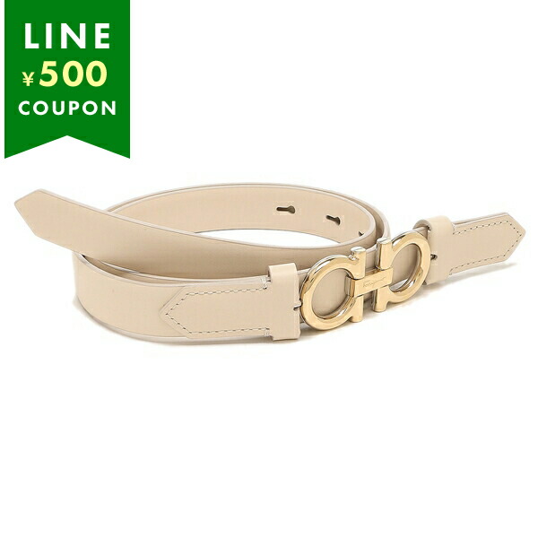 楽天市場】フェラガモ ベルト ダブルガンチーニ ベージュ ホワイト
