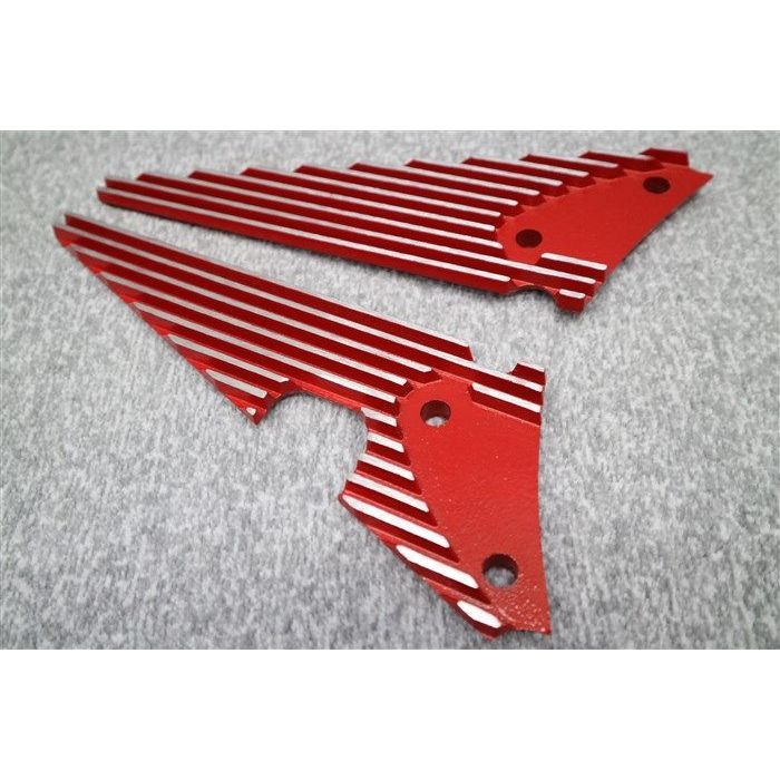 楽天市場】CBX400F ステップフィン カバー 赤/ ステップ