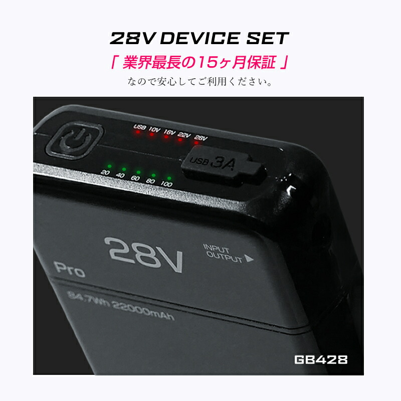 楽天市場】バッテリー ファンセット 28V GB-POWER 長信ジャパン GB428