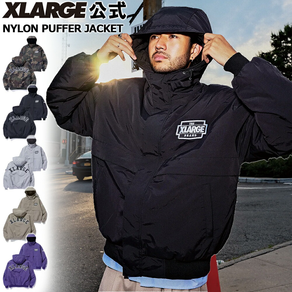 楽天市場】【公式】XLARGE エクストララージ NYLON PUFFER JACKET