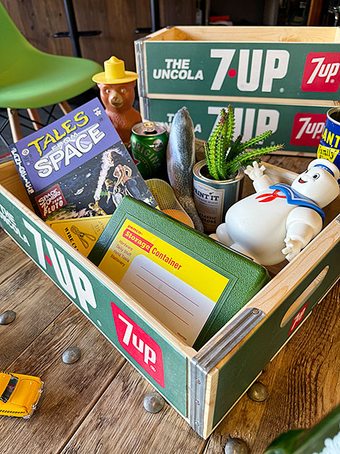 楽天市場】7UP セブンアップ ウッドクレート ソーダ木箱 （グリーン