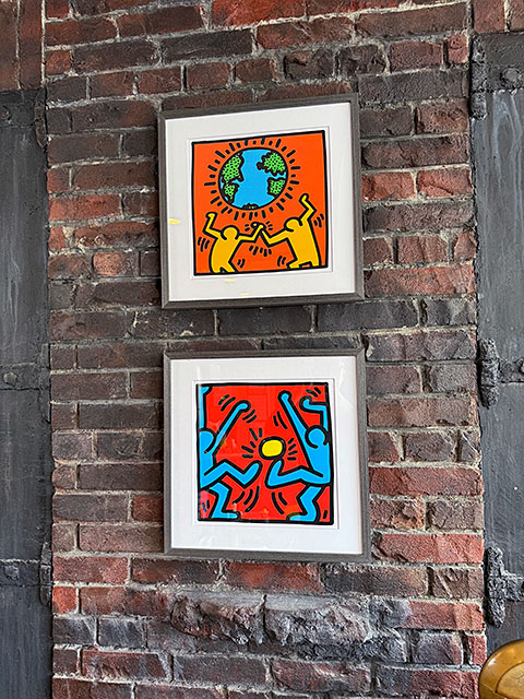 楽天市場】キース・ヘリング アートフレーム （Untitled,player） 木製