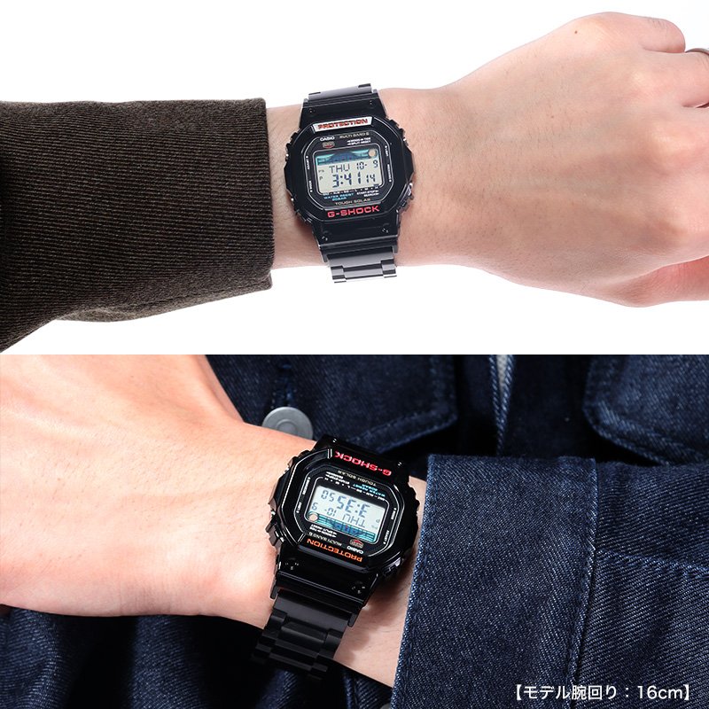 楽天市場】【 オールブラック メタルベルト カスタム】カシオ G