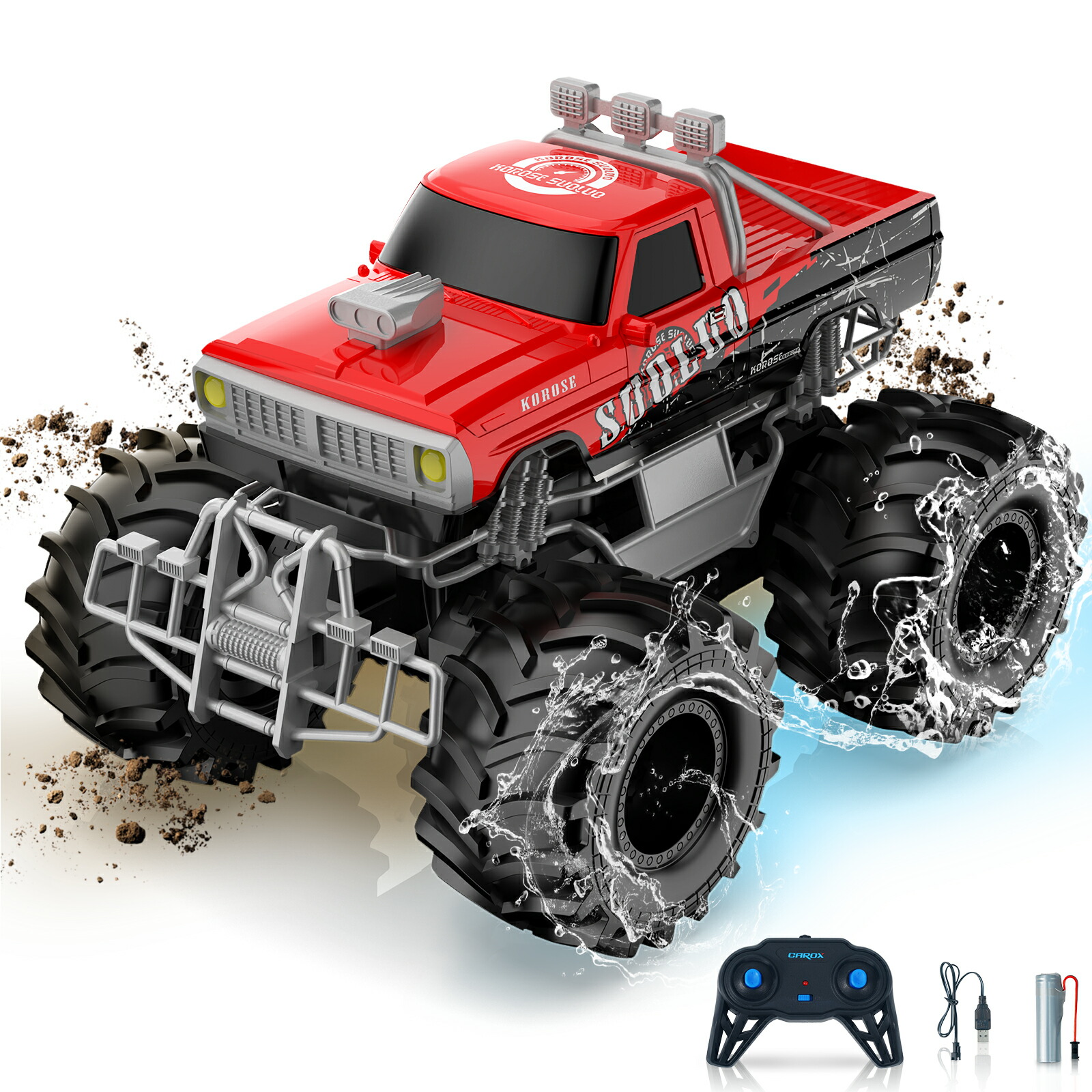 楽天市場】Carox ラジコン 水陸両用 ラジコンカー オフロード こども