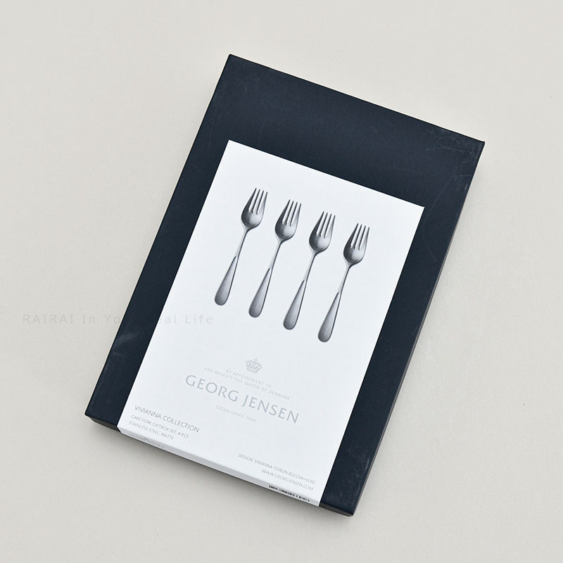 楽天市場】ジョージジェンセン ケーキフォーク 4本セット ヴィヴィアン