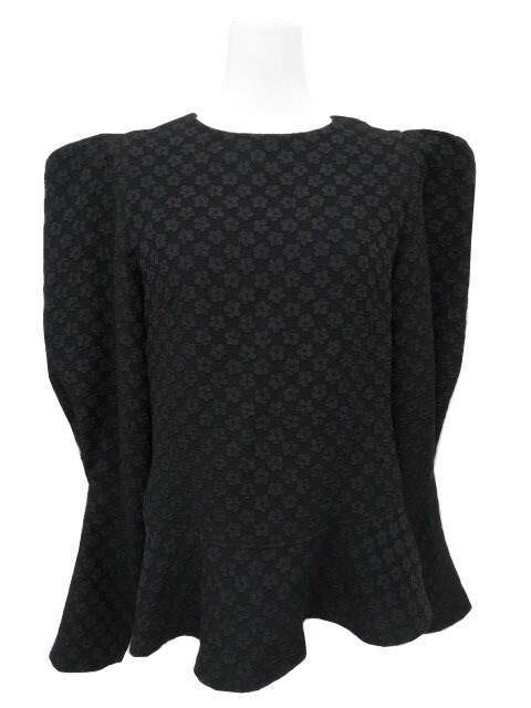 楽天市場】OHGA フラワージャガードブラウス ブラック F '23年 A1