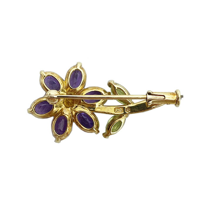 楽天市場】Ginza Tanaka ギンザタナカ アメジストデザインブローチ K18