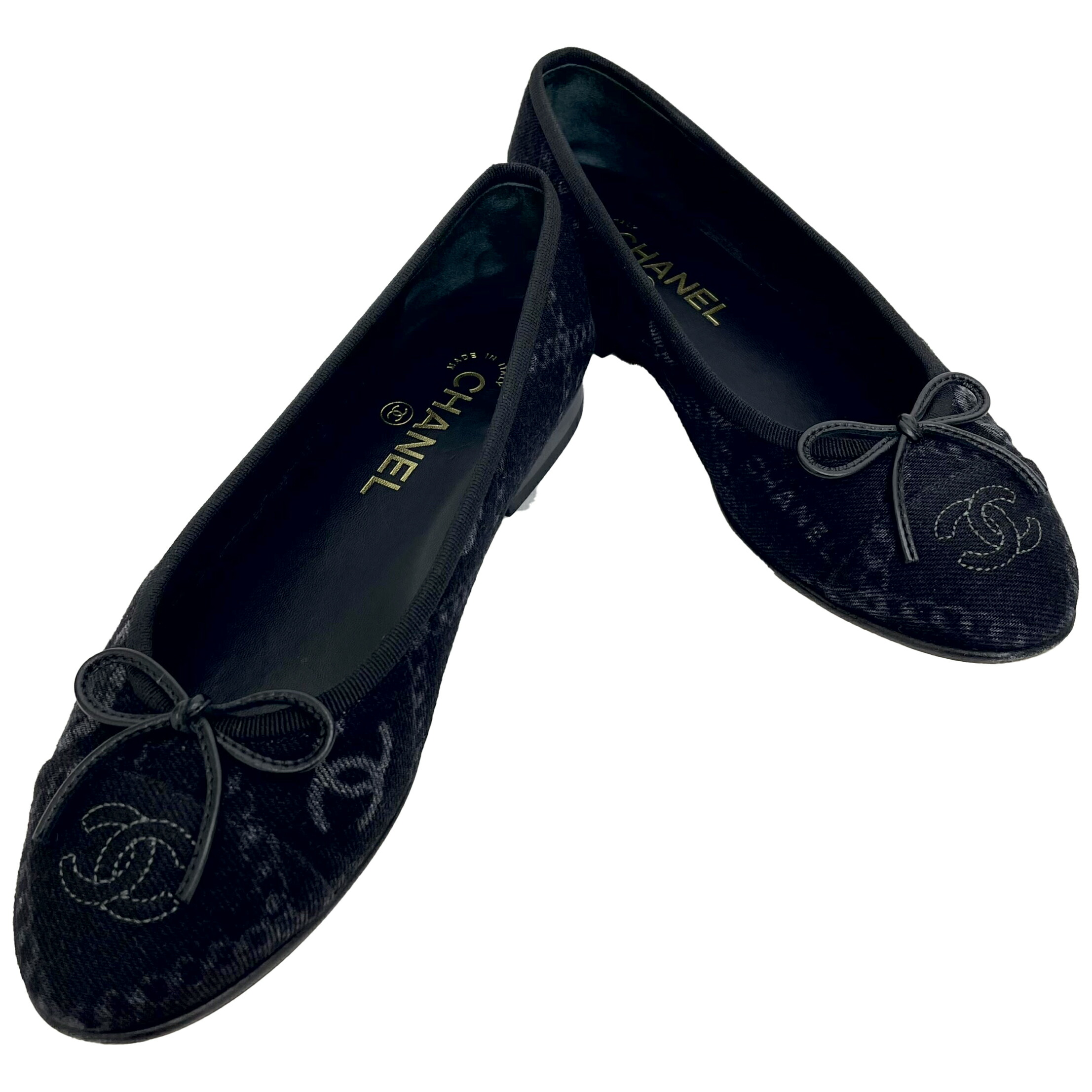 楽天市場】CHANEL シャネル バレリーナ フラットシューズ G02819