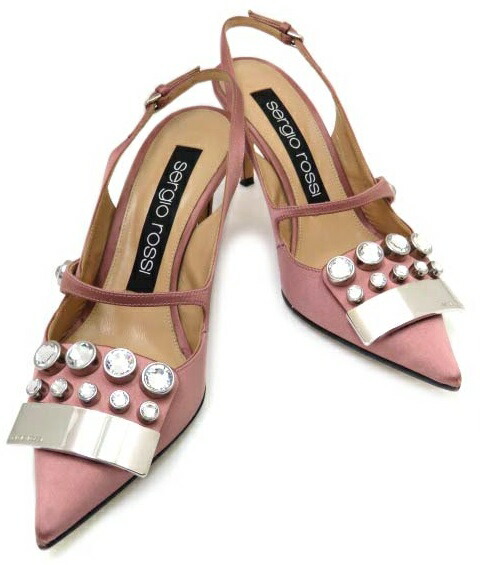 楽天市場】sergio rossi sr1 スリングバック パンプス サテン