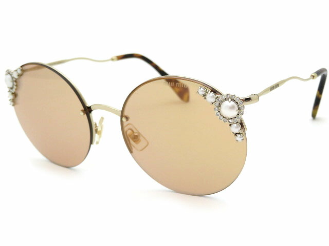 楽天市場】miumiu サングラス マニエール パール ビジュー サークル