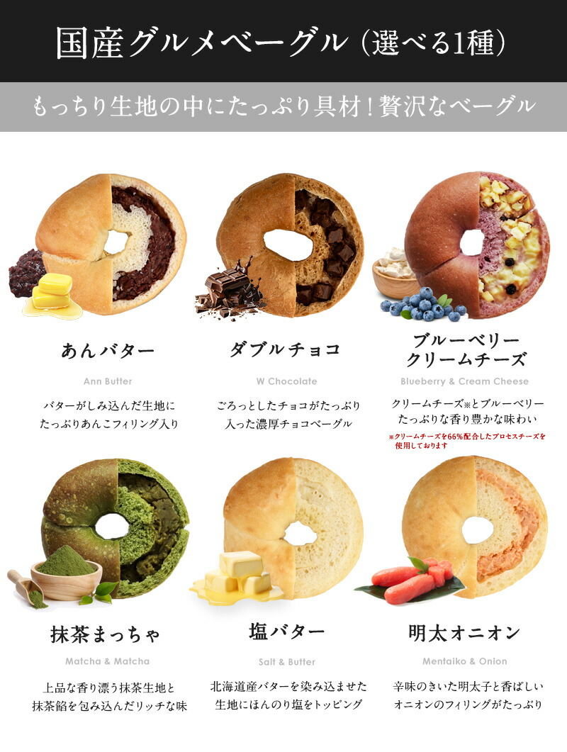楽天市場】5種類選べるベーグル15個セット[各3個×5種]［冷凍のみ