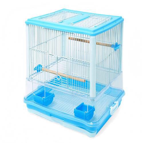 楽天市場】鳥籠 マルカン バードパレス クリーン ブルー（42×35