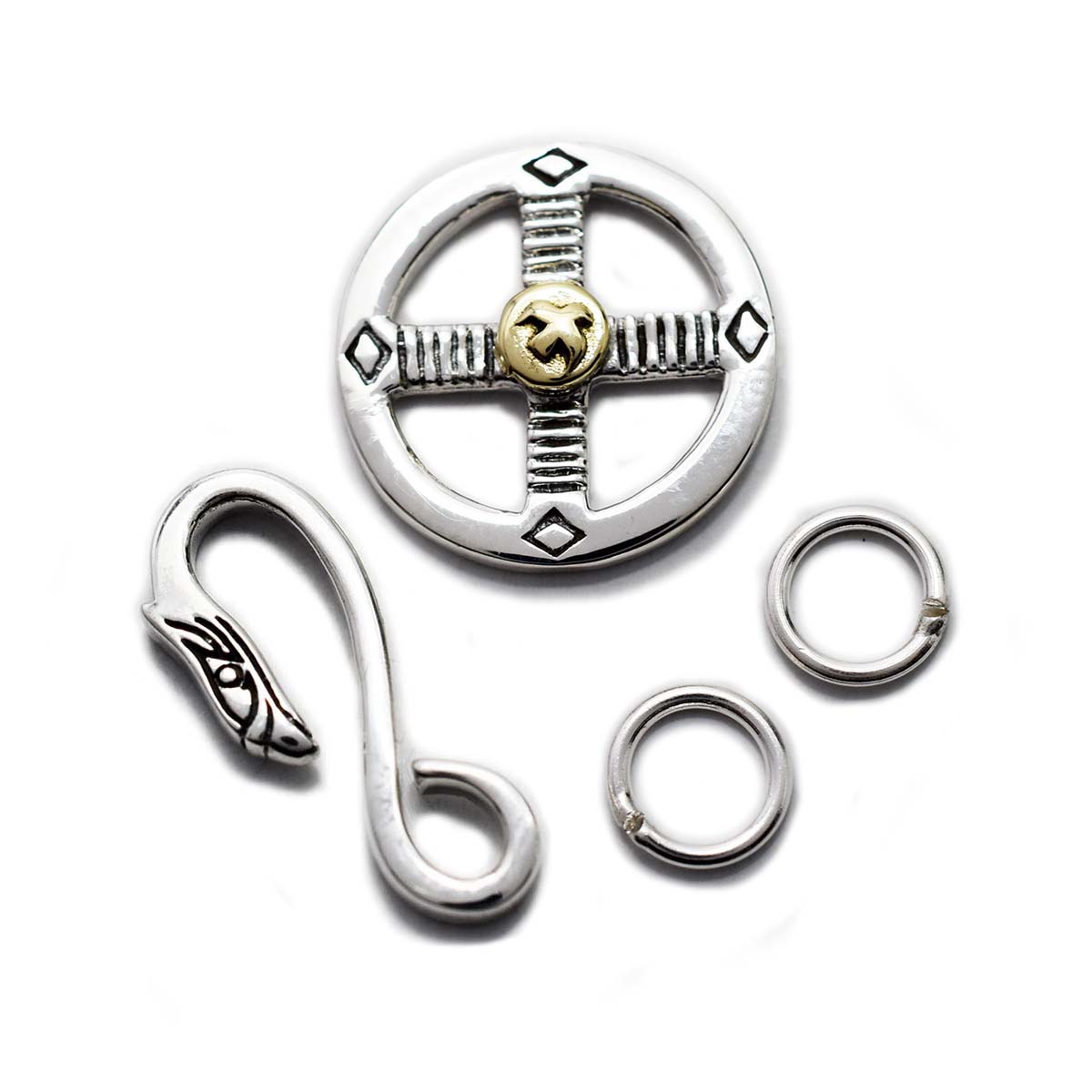 楽天市場】【丸カン2個付き♪】メディスンホイール イーグルフック