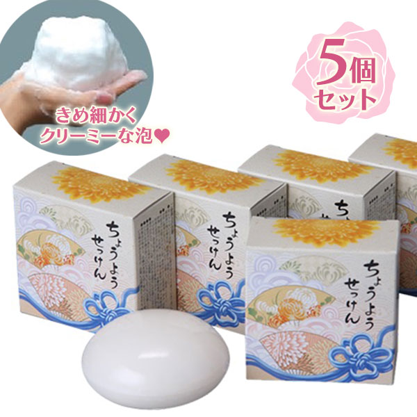 楽天市場】石鹸 手 ちょうようせっけん 5個入り 固形石鹸 無香料 無
