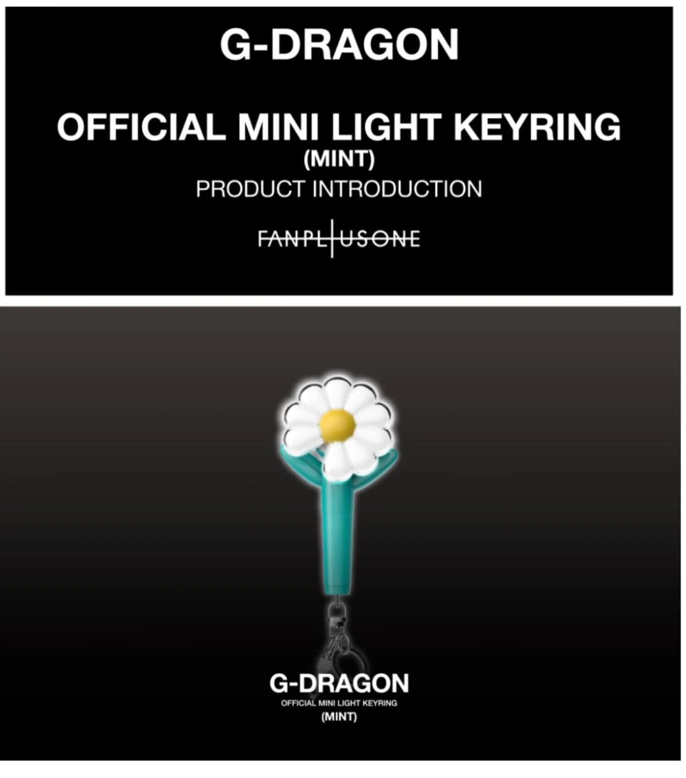 楽天市場】G-DRAGON OFFICIAL LIGHTSTICK MINI KEYRING｜ BLACK/ MINT