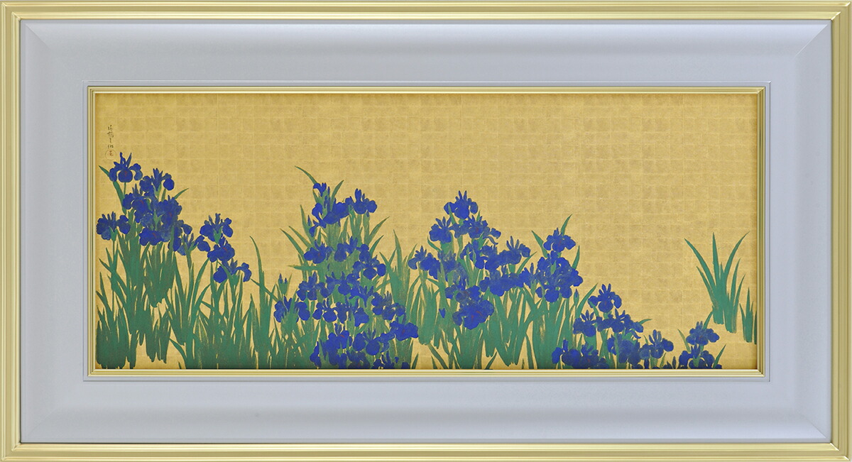 楽天市場】尾形光琳 燕子花図（右隻・左隻セット）複製画 巧藝画 大塚