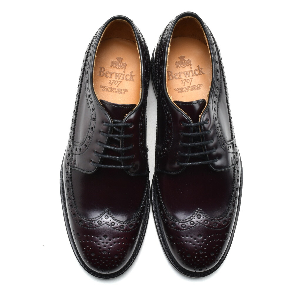 楽天市場】バーウィック ウィングチップ ドレスシューズ メンズ