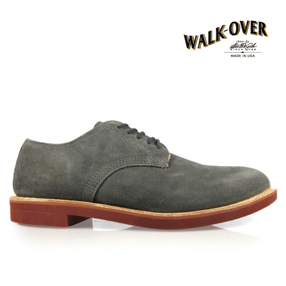 楽天市場】ウォークオーバー WALK-OVER DERBY GREY SUEDE 32095