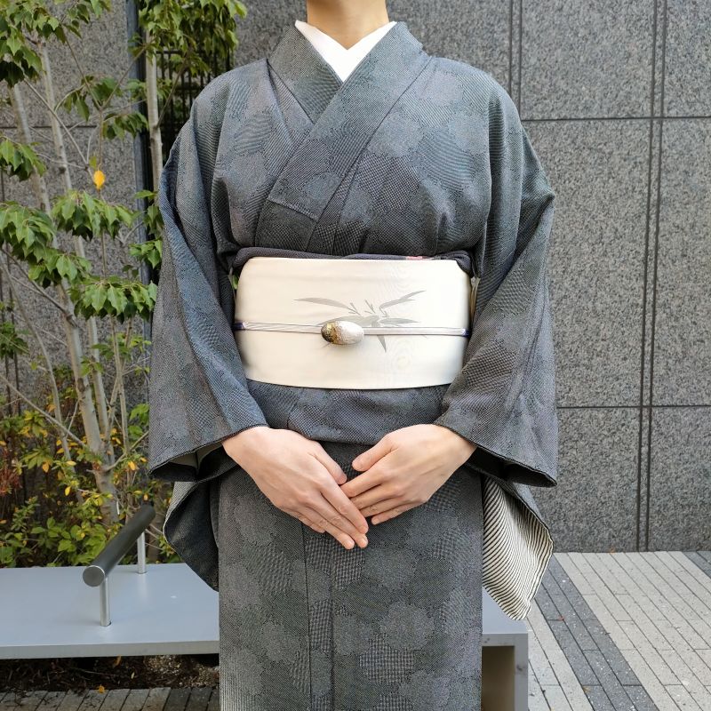 楽天市場】名古屋帯 塩瀬 竹に雀 手描き染 カジュアル 九寸名古屋帯 御