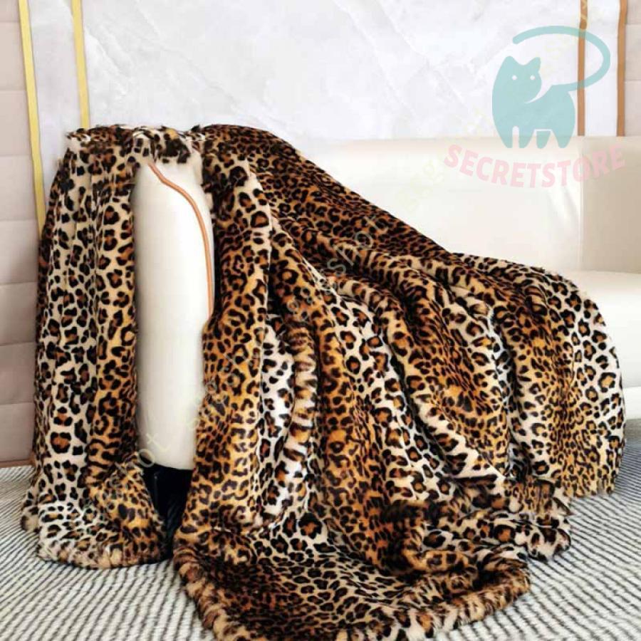楽天市場】毛布 ダブル ブランケット レオパード柄 掛け毛布 お昼寝