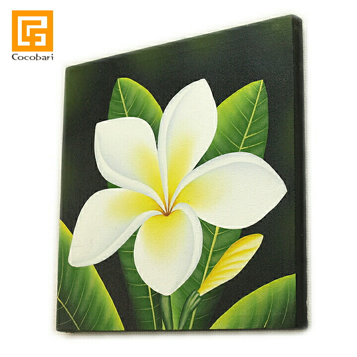 バリの絵画 ウブド 花 油絵 バリの絵画 ウブド 花 油絵 バリの絵画