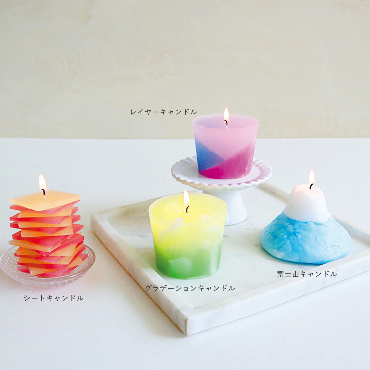 INOUE TAKAHO 青色キャンドル 2本セット INOUE TAKAHO 青色キャンドル