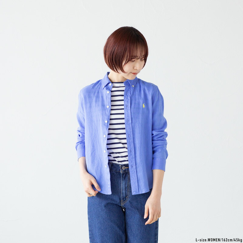 楽天市場】ポロ ラルフローレン リネン ボタンダウン BDシャツ POLO