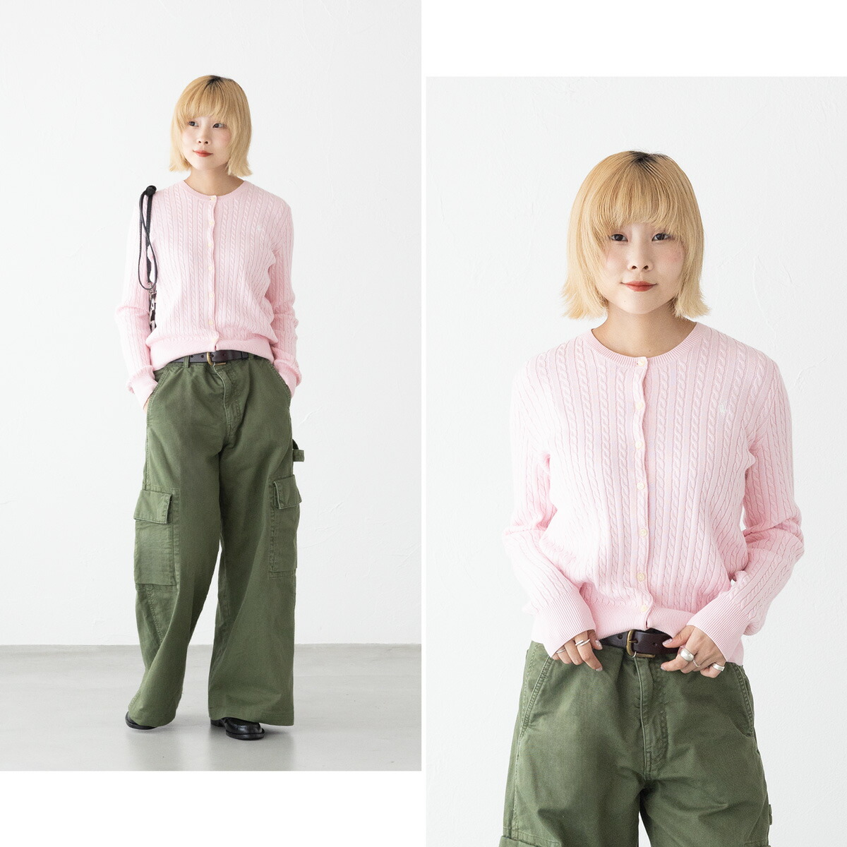 楽天市場】ポロ ラルフローレン ミニ ケーブル コットン カーディガン