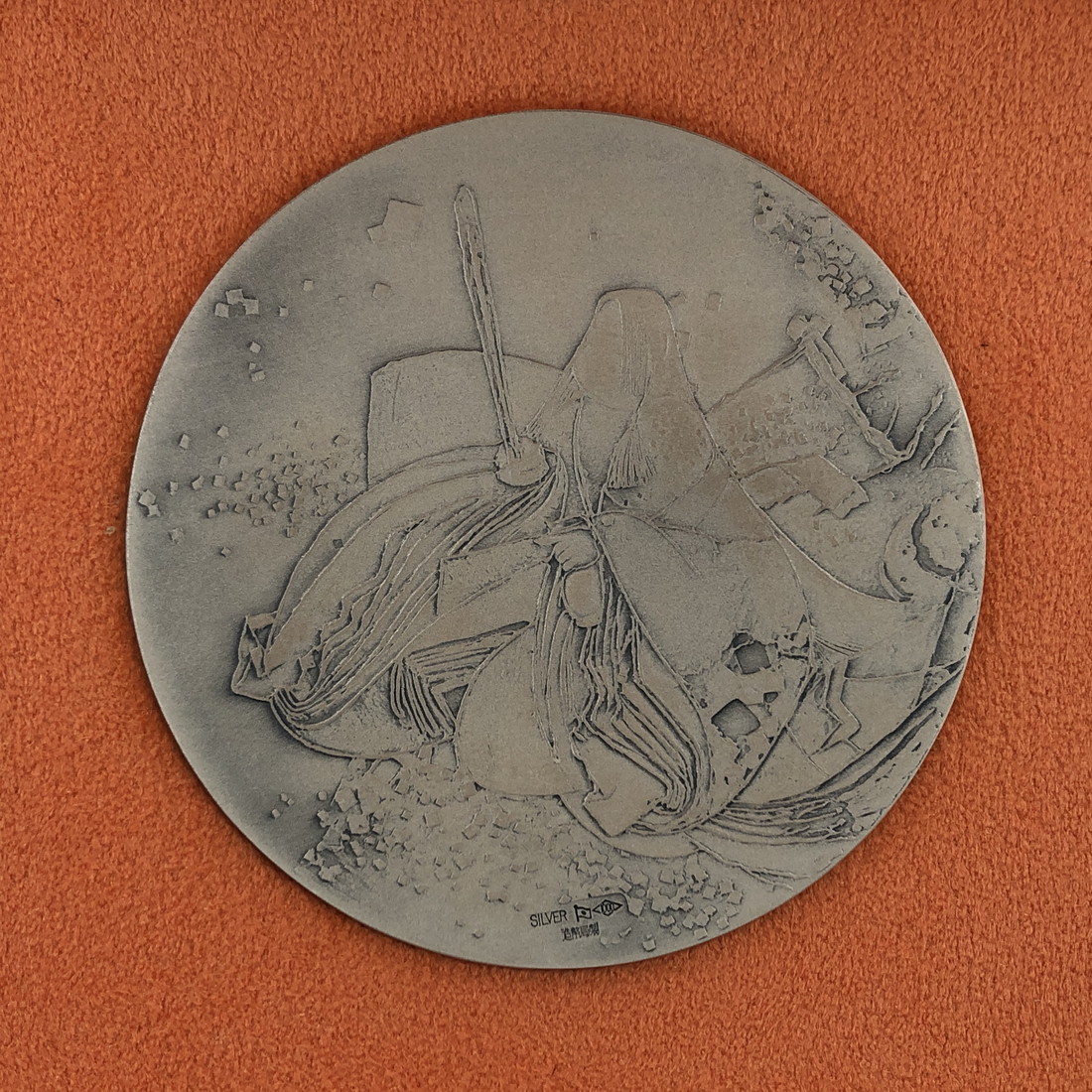 カ*ル様 厳島神社 国宝章碑 純銀 160g 造幣局 造幣局 国宝章牌 厳島