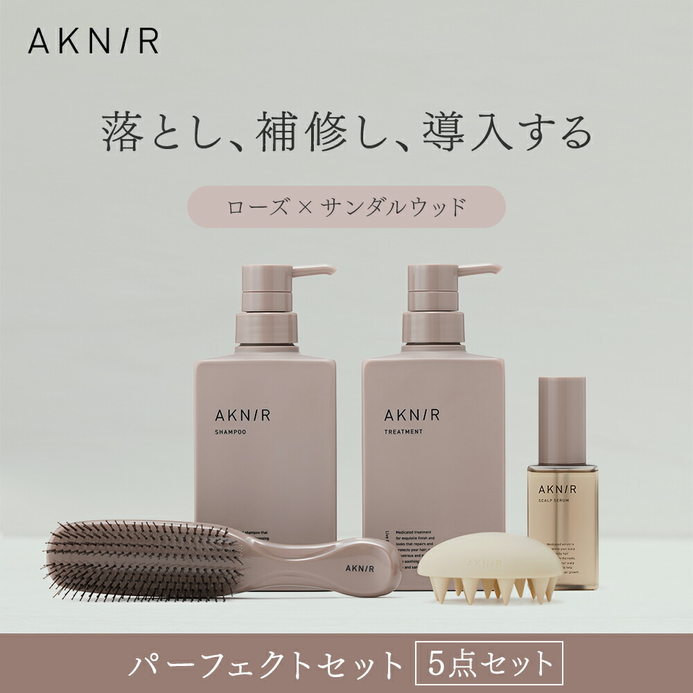 AKNIR シャンプー トリートメント ブラシ セット 工場 直営 店コスメ