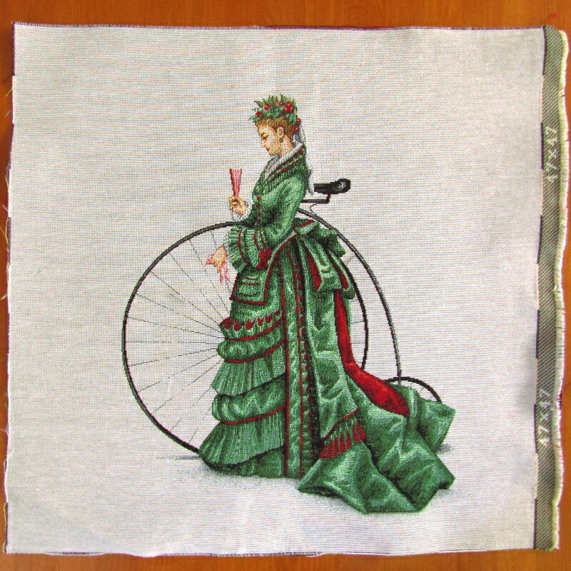 楽天市場】ゴブラン織パネル 貴婦人グリーンドレス （単位1パネル