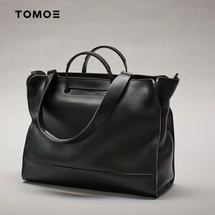 楽天市場】TOMOE トモエ 2WAYトートバッグ レザー 本革 ブラック シボ