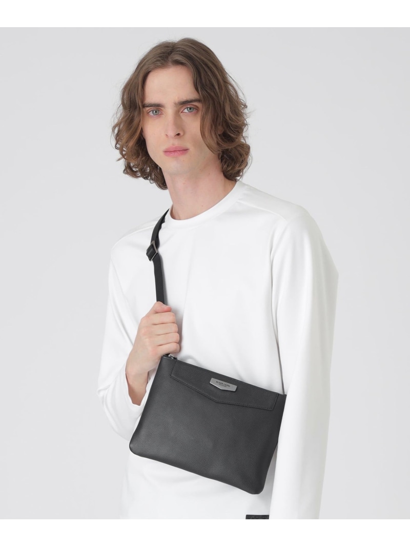 楽天市場】【SALE／41%OFF】エンボスシュリンクレザーサコッシュ BLACK