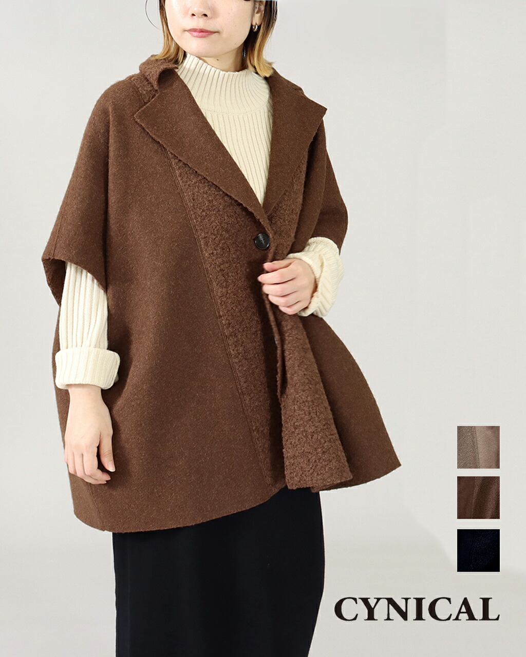 楽天市場】ボア ポンチョ（レディースファッション）の通販