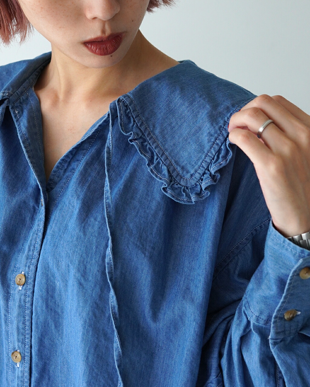 楽天市場】シンゾーン THE SHINZONE デニム ブラウス DENIM BLOUSE