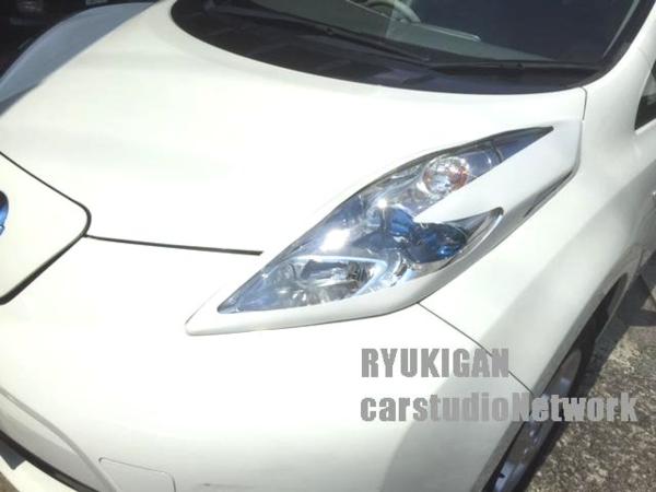 楽天市場】日産リーフ LEAF ヘッドライトカバー FRP アイライン