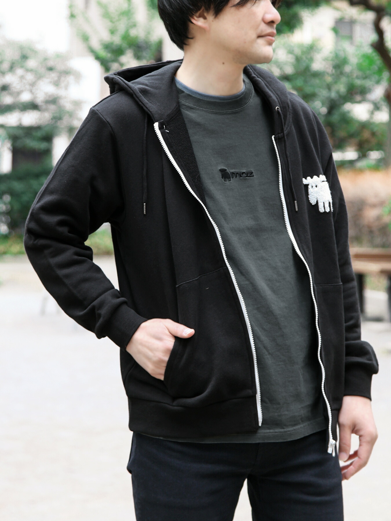 KUZIRA L ブラック パーカー KUZIRA ブラック パーカー Lサイズ KUZIRA