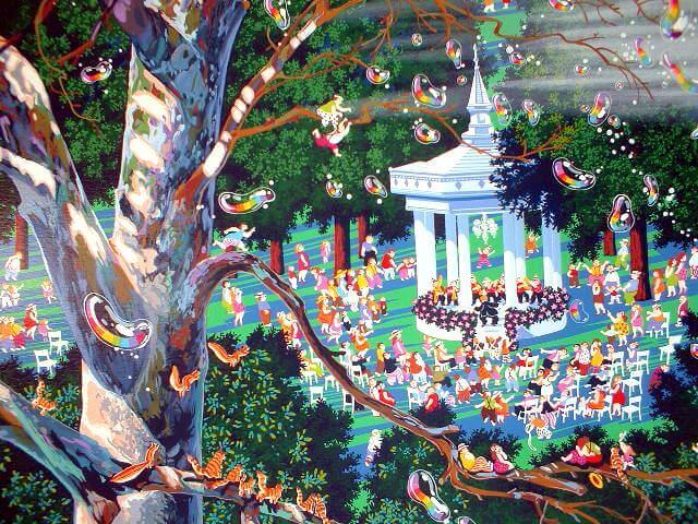 楽天市場】ヒロヤマガタ シルクスクリーン 1995 子供達の音楽会