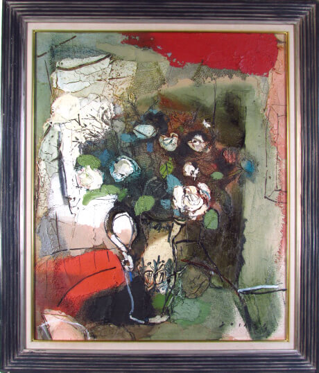 楽天市場】松井ヨシアキ 部屋の中のブーケ 油彩12号 : ギャラリー