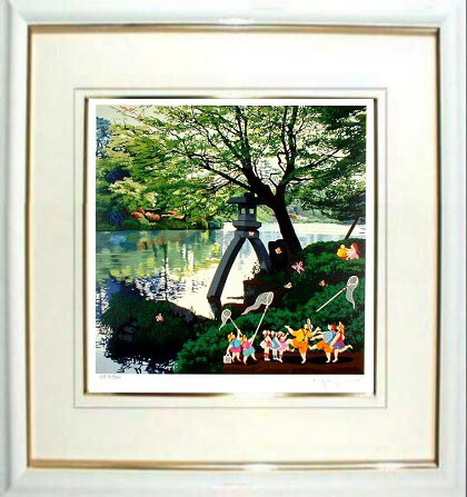 楽天市場】ヒロヤマガタ シルクスクリーン 1999 兼六園 日本の