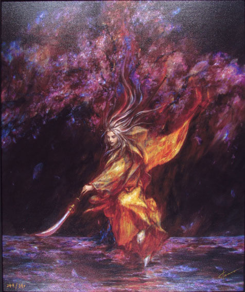 楽天市場】丹野忍 月華焔舞 ジクレ キャンバス : ギャラリーダッドアート