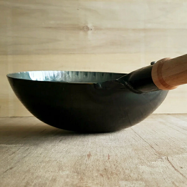 楽天市場】【片手中華鍋】北京鍋 木柄 30cm 山田 鉄打出 中華鍋