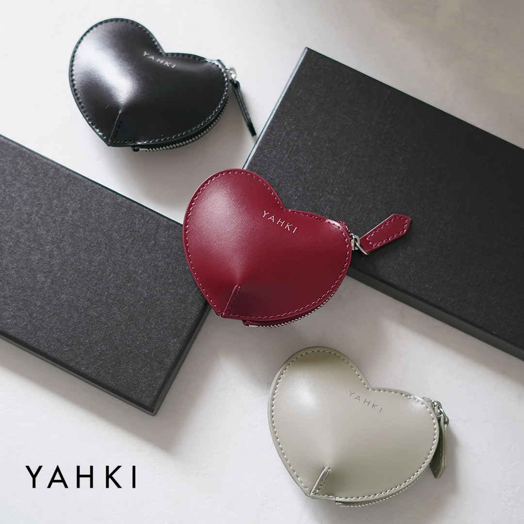 楽天市場】【動画あり】YAHKI（ヤーキ） ハートポーチ スムーズレザー