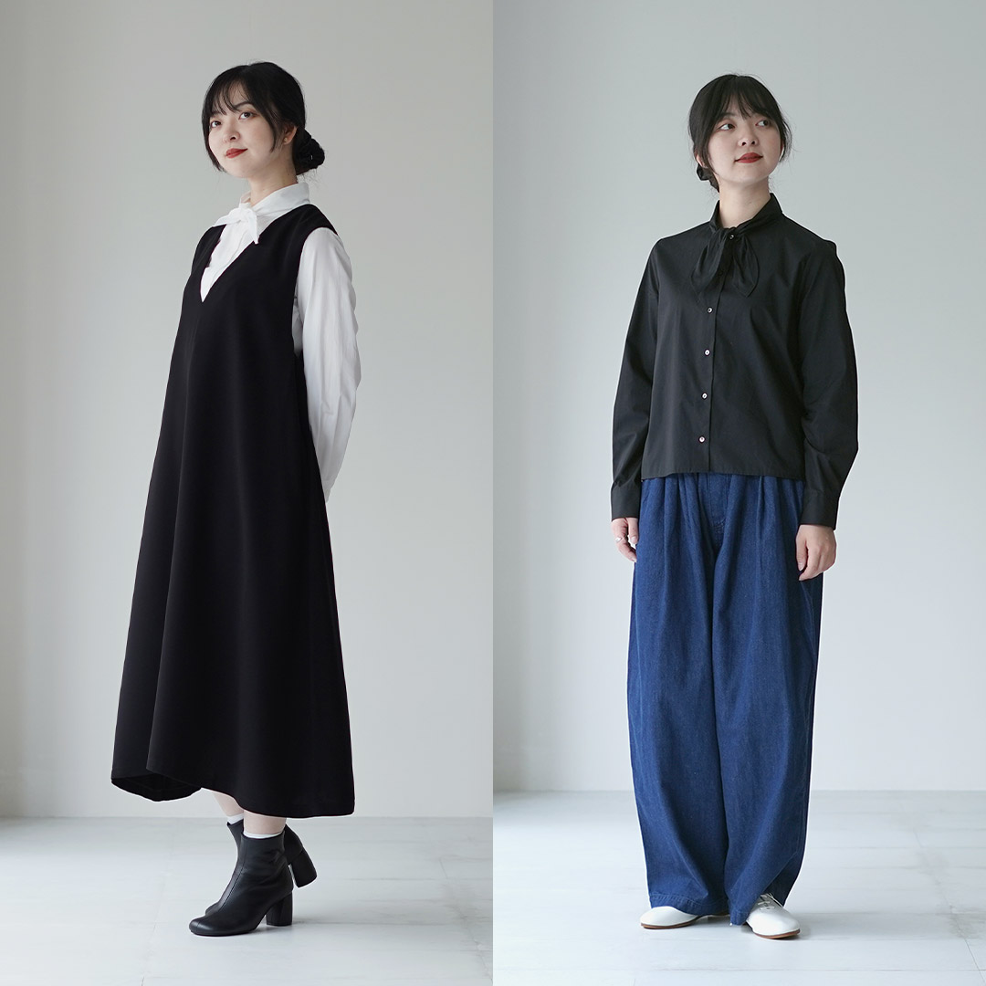 楽天市場】mizuiro ind（ミズイロインド） リボン タイ シャツ