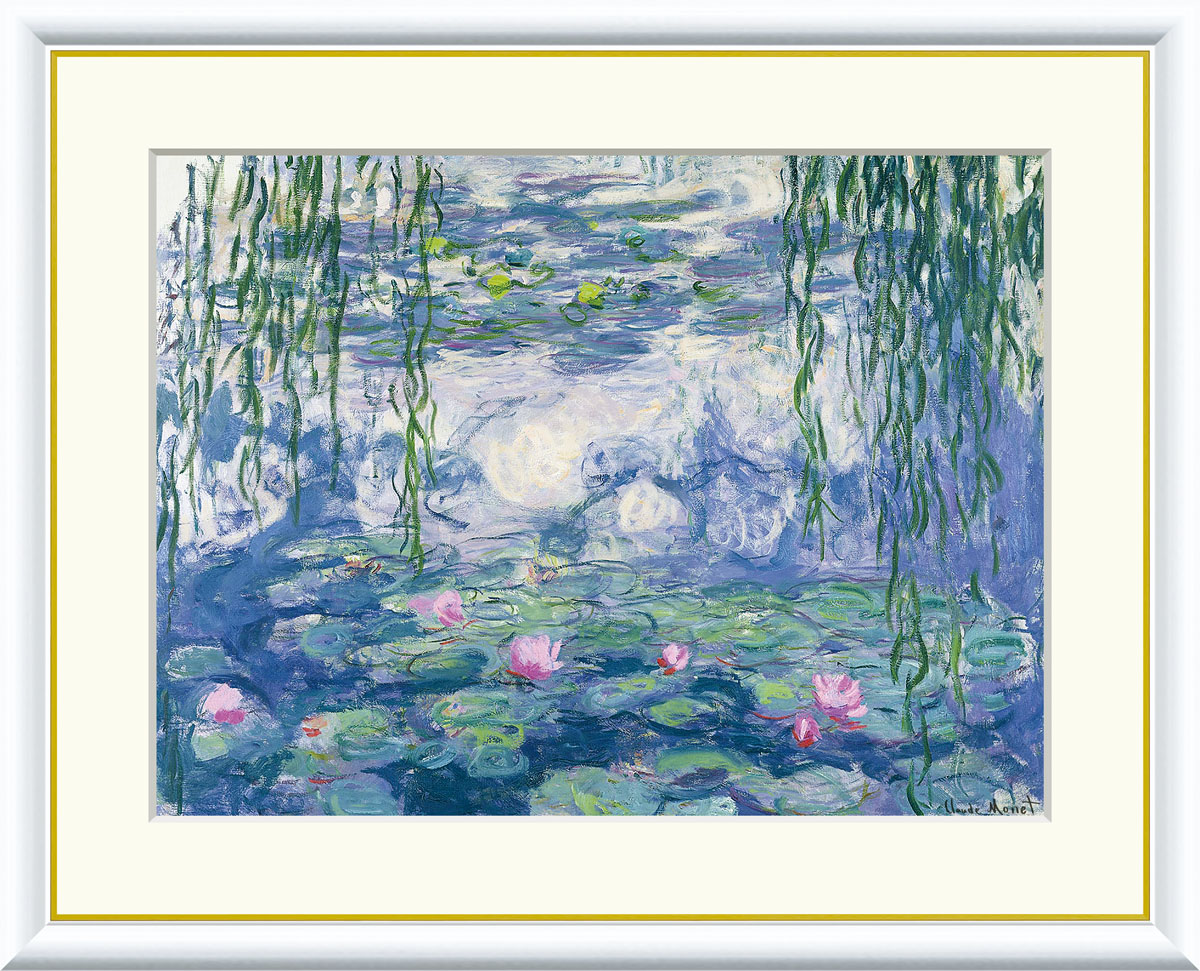 楽天市場】アート額絵 クロード・モネ 睡蓮 J1-225 F8 F6 F4 名画 高