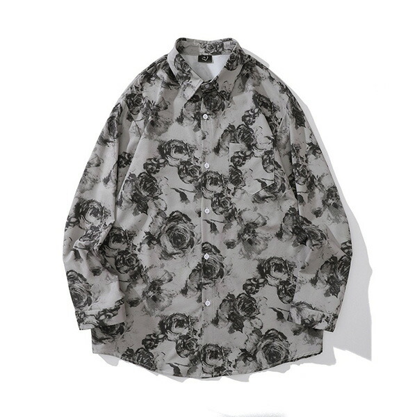 楽天市場】柄シャツ 薔薇 バラ 薔薇柄 バラ柄 ローズ 花柄 フラワー