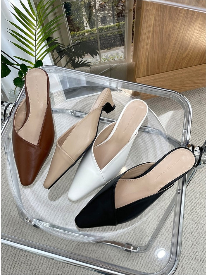 楽天市場】ミュール サンダル ポインテッドトゥ フラット レディース