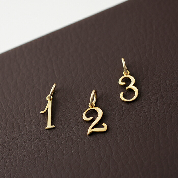 楽天市場】k18 ゴールド ネックレス ペンダントトップ ナンバー