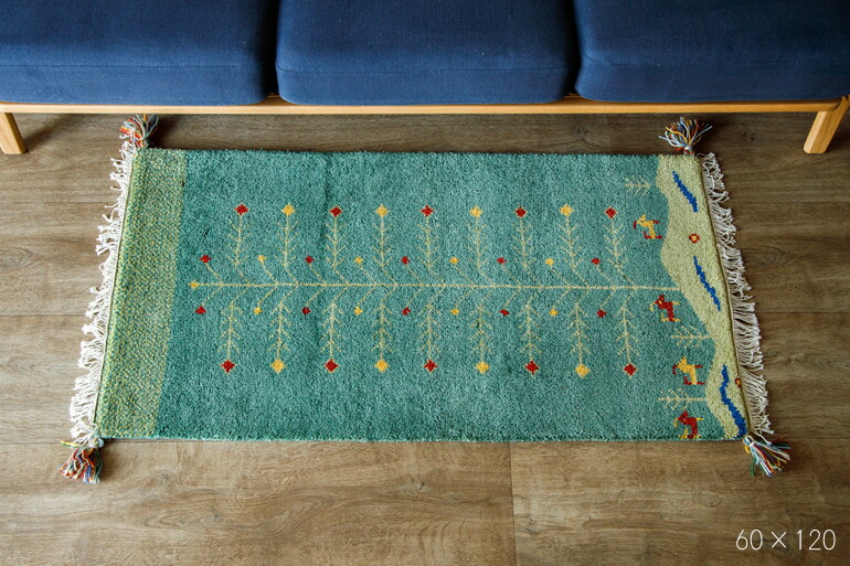 楽天市場】40cm ×40cm フリンジ ギャッベ チェアマット チェアパッド